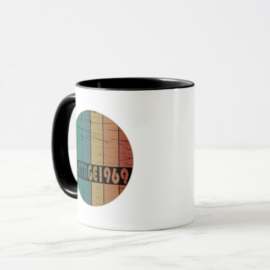 1969生まれ年のヴィンテージ誕生日ギフト マグカップ (正面左)