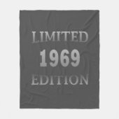 1969生まれ年のヴィンテージ誕生日 フリースブランケット (正面)
