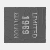 1969生まれ年のヴィンテージ誕生日 フリースブランケット (正面(横))