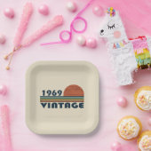 1969生まれ年のヴィンテージ誕生日 ペーパープレート (パーティー)