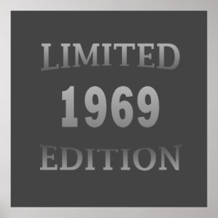 1969生まれ年のヴィンテージ誕生日 ポスター