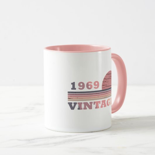 1969生まれ年のヴィンテージ誕生日 マグカップ (正面右)