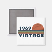 1969生まれ年のヴィンテージ誕生日 マグネット (正面/裏面)