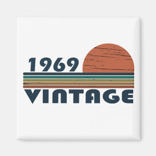 1969生まれ年のヴィンテージ誕生日 マグネット