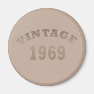 1969生まれ年のヴィンテージ誕生日 マグネット