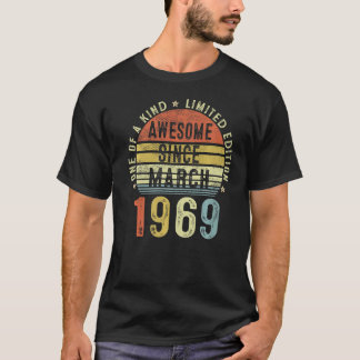 1969素晴らし年3月以来54歳、誕生日54歳 Tシャツ