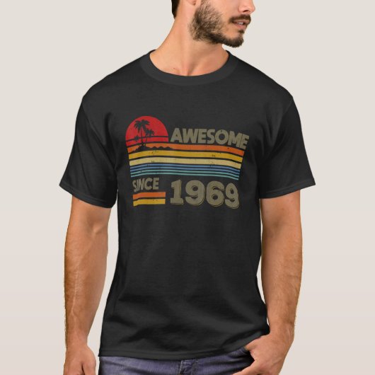 1969素晴らし年53誕生日53歳から Tシャツ (正面)