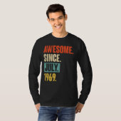1969素晴らし年7月以来53歳53誕生日 Tシャツ (正面フル)