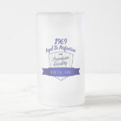1969誕生日MUG完全熟年の男女 フロストグラスビールジョッキ (中央)