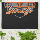 1969 パーソナライズされた Ram Air 400マッスルカーガレージ キッチンタオル (折り畳み)