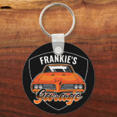 1969 パーソナライズされた Ram Air 400マッスルカーガレージ キーホルダー (正面)