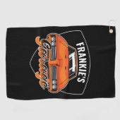 1969 パーソナライズされた Ram Air 400マッスルカーガレージ ゴルフタオル (横)