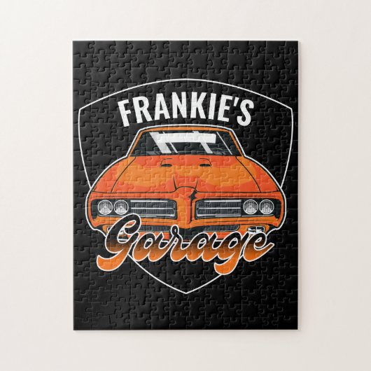 1969 パーソナライズされた Ram Air 400マッスルカーガレージ ジグソーパズル (縦)