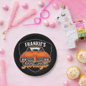 1969 パーソナライズされた Ram Air 400マッスルカーガレージ ペーパープレート (パーティー)