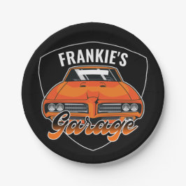 1969 パーソナライズされた Ram Air 400マッスルカーガレージ ペーパープレート