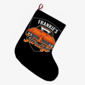 1969 パーソナライズされた Ram Air 400マッスルカーガレージ ラージクリスマスストッキング (正面 (吊り時))