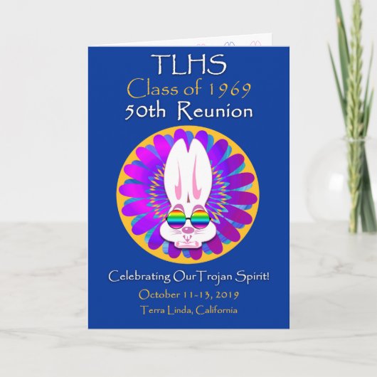 1969 50懇親会のTLHS Bunny Boyクラス カード (正面)