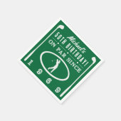 1969 50thゴルファー誕生日 スタンダードカクテルナプキン (角)