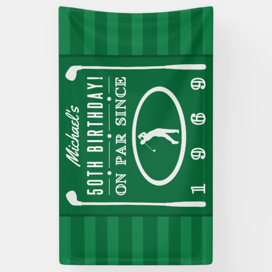 1969 50thゴルファー誕生日 横断幕 (縦)