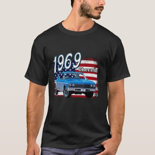 1969,69,Chevelle,SS,396,4th,of,7月，アメリカ Tシャツ (正面)