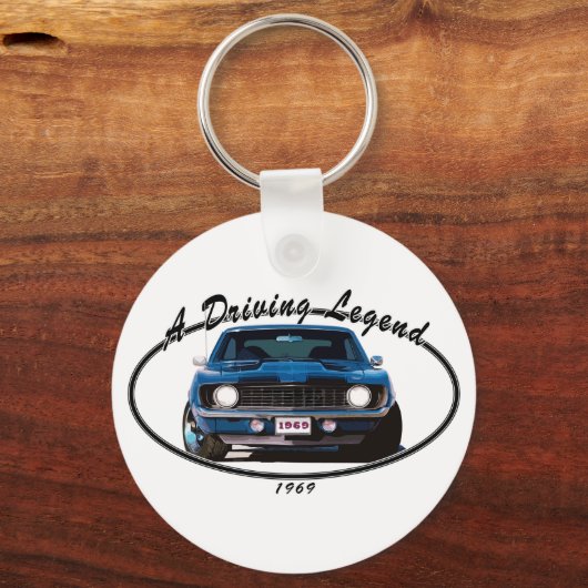 1969_camaro_blue_front キーホルダー (正面)