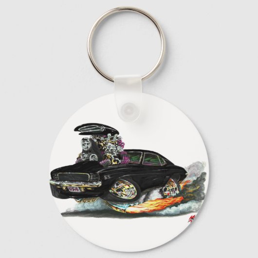 1969 Camaro RS SSブラックカー キーホルダー (正面)