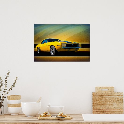 1969 Camaro SSポスター ポスター (キッチン)