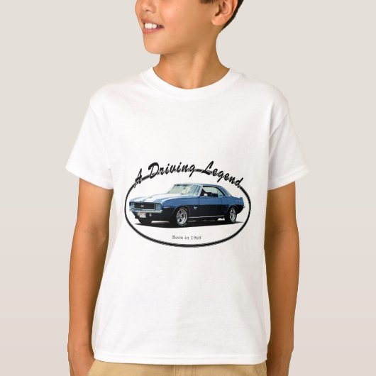 1969 CAMARO YENKOの青 Tシャツ (正面)