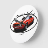 1969_camaro_yenko_orange ラウンド壁時計 (傾斜)
