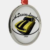 1969 CAMARO Z28の黄色 メタルオーナメント (右)