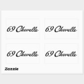1969 Chevelleシール 長方形シール (シート)