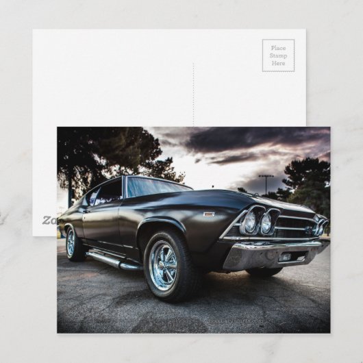 1969 Chevelle写真 ポストカード (正面/裏面)