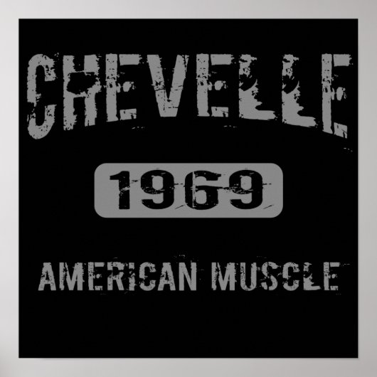 1969 Chevelle American Muscle Poster ポスター (正面)