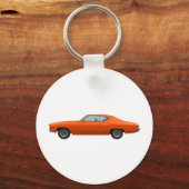 1969 Chevelle SS：オレンジ仕上げ キーホルダー (正面)