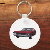 1969 Chevelle SS：キャンディアップル仕上げ キーホルダー (正面)