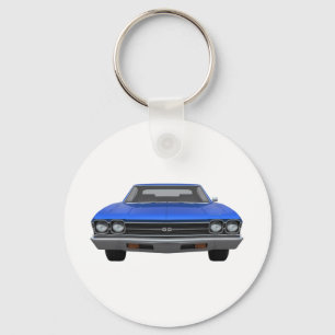 1969 Chevelle SS:青仕上げ キーホルダー