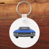 1969 Chevelle SS：青仕上げ キーホルダー (正面)