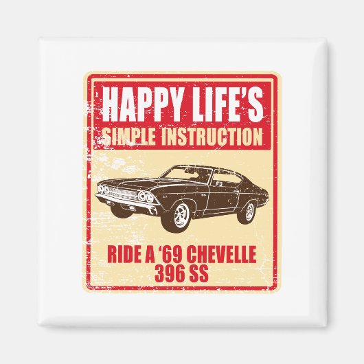 1969 Chevrolet Chevelle 396 SS マグネット (正面)