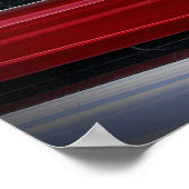 1969 Chevy Camaro Z/28赤 ポスター (角)