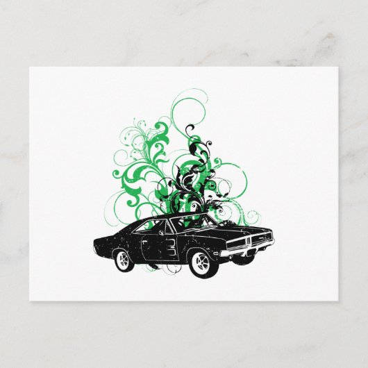 1969 Dodge Charger R/T SE ポストカード (正面)