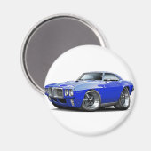 1969 Firebird Blue Car マグネット (正面/裏面)