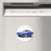 1969 Firebird Blue Car マグネット (インサイチュ (食洗機))