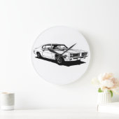 1969 GTO -裁判官 ラージ壁時計 (ホーム)