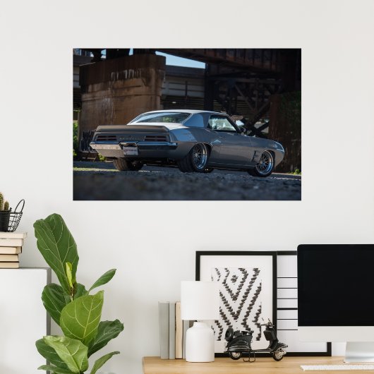 1969 Pro Touring Firebird ポスター (ホームオフィス)