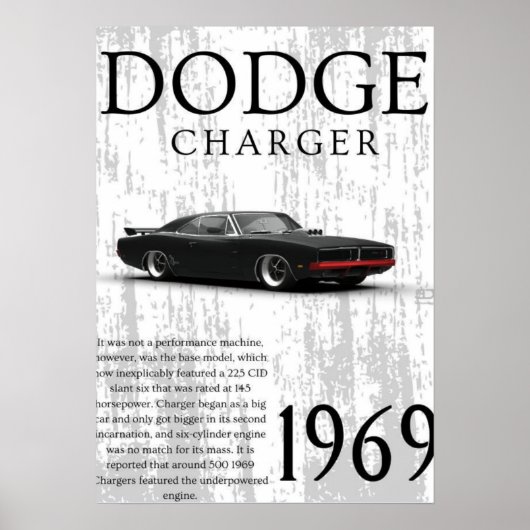 1969 vintage car  ポスター (正面)