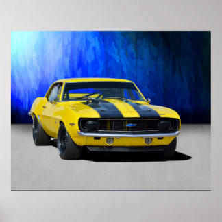 1969 Z28カマロのポスター ポスター