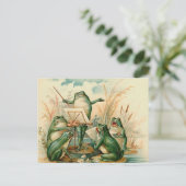 196.カエルの群れ ポストカード (スタンド正面)