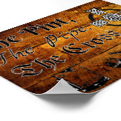 196.パイント、パイプ、十字架 ポスター (角)