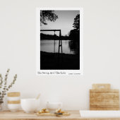 196.ブランコと湖 ポスター (キッチン)