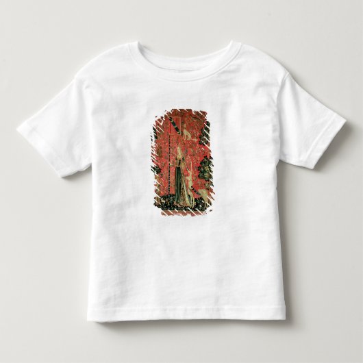 196.レディと一角獣（ユニコーン）: 「Touch」 トドラーTシャツ (正面)